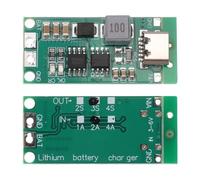 QUARKZMAN 2Pezzi Modulo Di Ricarica Aumentata Per Batteria Al Litio Multi-Cella 2S 3S 4S Tipo-C A 8.4V 12.6V 16.8V Regolabile Scheda Di Ricarica Step-Up Per Power Bank Li-Po Polimero(3S 2A)