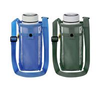 QUARKZMAN 2Pezzi Portabottiglie Con Cintura Regolabile Custodia Borsa | Portabottiglie Rete, Tracolla, Per Bottiglie, Ideale Per Escursioni Palestra Campeggio Passeggiate Viaggi
