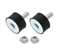 QUARKZMAN 2Pezzi Supporti in Gomma M10 x 27mm, 40 x 20mm Antivibranti In Gomma Con Dadi Di Bloccaggio Silentblock per Generatori a Benzina, Compressori d'aria, Saldatrici