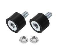 QUARKZMAN 2Pezzi Supporti in Gomma M5 x 10mm, 15 x10 mm Antivibranti In Gomma Con Dadi Di Bloccaggio Silentblock per Generatori a Benzina, Compressori d'aria, Saldatrici