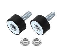 QUARKZMAN 2Pezzi Supporti in Gomma M6 x 18mm, 20 x 10mm Antivibranti In Gomma Con Dadi Di Bloccaggio Silentblock per Generatori a Benzina, Compressori d'aria, Saldatrici