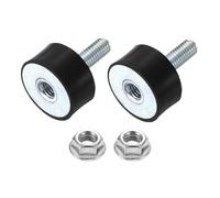 QUARKZMAN 2Pezzi Supporti in Gomma M8 x 23mm, 30 x 15mm Antivibranti In Gomma Con Dadi Di Bloccaggio Silentblock per Generatori a Benzina, Compressori d'aria, Saldatrici