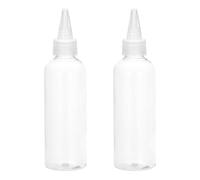 QUARKZMAN 2pz 100ml/3,4 Once Erogatore Bottiglie Plastica Spremi Bottiglia con Twist Sopra Tappo Laurea Misurazione per Liquidi Inchiostri Oli Arti Artigianato