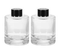 QUARKZMAN 2pz 150ml/5oz Vuoto Diffusore Bottiglia 3,7" x 2,6" Ricaricabile Fragranza Accessori Aromaterapia Barattolo Contenitore per Sostituzione Diffusore Fai da Te Casa Bagno Trasparente