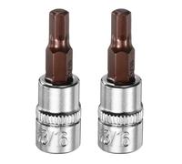 QUARKZMAN 2pz 3/16" Presa esagonale 1/4" Innesto quadrato SAE Prolunga per punta da impatto Set di avvitatore per dadi S2 & Acciaio CR-V Prese per chiavi a cricchetto