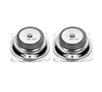 QUARKZMAN 2pz 3W 4 Ohm Altoparlanti Piccoli Guscio in Metallo Quadrato Altoparlante Magnetica Esterno per Altoparlanti Mini DVD EVD Multimedia Mobile Portatile Macchina Pubblicitaria
