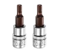 QUARKZMAN 2pz 5/32" Presa esagonale Drive quadrato 1/4" SAE Prolunga Bit ad impatto Set avvitatore per dadi S2 & Acciaio CR-V Presa a cricchetto Bits