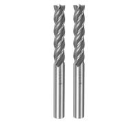 QUARKZMAN 2pz 8mm x 8mm 42mm Taglio Profondità Elicoidale Scanalatura 4 Scanalature HSS-AL Spirale Estremità Mulino Fresatura Taglierina