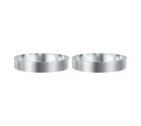QUARKZMAN 2Pz Anello per Dolci Rotondo 10 cm x 2 cm Acciaio Inossidabile