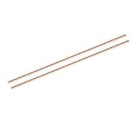 QUARKZMAN 2pz Asta Tonda in Rame Puro 5mm/0,2" Diametro 150mm/6" Lunghezza Stock Barra Tornio Tondino Rame Massiccio per Fai Da Te Artigianato Metallo Hobby Lavorazione Metallo