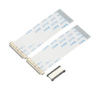 QUARKZMAN 2pz Cavo FFC Wire EDP Flessibile con Adattatore di Estensione 30 Pin 0,5mm Passo 50mm B-Type per TV LCD, Lettore DVD, Audio per Auto