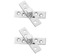 QUARKZMAN 2pz Cerniera a Pivot per Porta Invisibile, Cerniera per Porta Nascosta, Rotazione a 360 Gradi Cerniera di Occultamento per Porta Segreta, Libreria, Porta Girevole, 2,95 Pollici