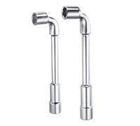QUARKZMAN 2Pz Chiave a Bussola Esagonale a L Angolata 14mm 15mm in Acciaio Al Carbonio Alto Doppia Estremità Metrica a 6 Punti Chiave a Tubo Tubolare Generali, Tubazioni