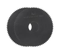 QUARKZMAN 2pz Circolare Sega Lame 63mm x 16mm x 1mm 72 Denti Nitruro Rivestito Alta Velocità Acciaio (HSS) Fresatura Frese per Alluminio Lega Metallo Plastica Legno