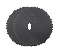 QUARKZMAN 2pz Circolare Sega Lame 63mm x 16mm x 2mm 72 Denti Nitruro Rivestito Alta Velocità Acciaio (HSS) Fresatura Frese per Alluminio Lega Metallo Plastica Legno