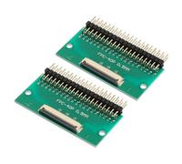 QUARKZMAN 2pz Connettore Scheda Ffc Fpc 40 Pin 0.5mm Socket 2.54mm Doppia File Angolo Retto Pin Header Strip Adapter Scheda Convertitore Pcb Dvd Tv/Fotocamere Digitali/Computer Portatili