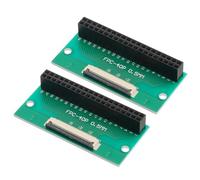 QUARKZMAN 2pz Connettore Scheda Ffc Fpc 40 Pin 0.5mm Socket Striscia Femmina Doppia File da 2.54mm Adattatore Scheda Convertitore Pcb Lettori Dvd/Fotocamere Digitali/Computer Portatili