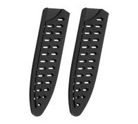 QUARKZMAN 2pz Copri Coltello Manicotti Protezioni Bordo Lama per Coltello da Cuoco da 6" Copertura Protettiva Bordo Lama Fodero Universale per Coltello da Cucina, Nero