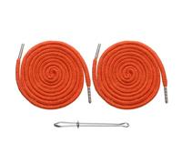 QUARKZMAN 2pz Cordoni con Coulisse 130 cm Sostituzione Cordino per Cappuccio Strumento di Cucito con Infila-Ago Facile per Felpe Pantaloni Giacche Cappello Cappotti Borse, Arancione