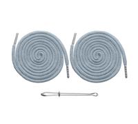 QUARKZMAN 2pz Cordoni con Coulisse 130 cm Sostituzione Cordone per Cappuccio Strumento di Cucito con Infila-Ago Facile per Felpe Pantaloni da Tuta Giacche Pantaloni Cappello, Grigio Chiaro