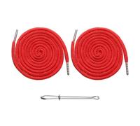 QUARKZMAN 2pz Cordoni con Coulisse 130 cm Sostituzione Cordone per Cappuccio Strumento di Cucito con Infila-Ago Facile per Felpe Pantaloni da Ginnastica Giacche Pantaloni Cappello, Rosso