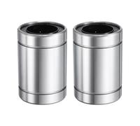 QUARKZMAN 2pz Cuscinetto Lineare Lm25Uu 25mm Foro 40mm OD 59mm Lunghezza Cuscinetti Sfera Lineari Doppio Lato Cuscinetto Sigillato Gomma Acciaio per Macchina CNC Stampante 3D Imballaggio