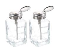 QUARKZMAN 2pz Distributori Alcol Solvente 180ml(6.1oz Bottiglia per Rimuovi | Distributore Liquido Spinta Conica, con Tubo Acciaio Inossidabile e Nucleo Rame, Smalto Acetone