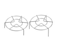 QUARKZMAN 2pz Griglia a Vapore 6,3" Dia Acciaio Inossidabile Cestello Cottura Vapore Sottopentola per Pentole Cottura Pressione Elettrica Padella, Argento (1,2"/2,8" Altezza)
