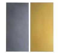 QUARKZMAN 2pz Lenti per Saldatura 2" x 4.25" Tonalità 12 in Vetro per Sostituzione Lenti per Saldatura Filtro Oscurante per Casco da Saldatore, Rivestimento Oro Nero