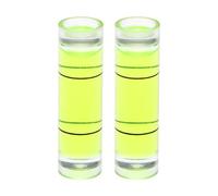 QUARKZMAN 2pz Livella a Bolla Cilindrica 9,5x34mm Mini Livella a Bolla per Livellare Fotocamera, Treppiede, Telescopio, Officina, Cornice per Giradischi, Verde