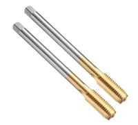 QUARKZMAN 2Pz Maschi Per Filettatura Diritto, M12 X 1.75 130mm Utensile Per Filettatura E Maschiatura Con Rivestimento In Titanio Metrico Extra Lungo, (HSS 6542)