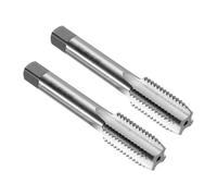 QUARKZMAN 2Pz Maschi Per Filettatura Diritto, M20 X 2.5 Utensile Per Filettatura Metrica, Maschiatura, Fresatura Filettata, Acciaio Rapido 6542 (HSS 6542)