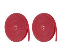 QUARKZMAN 2pz Nastro per Piante da Giardino 33ft 25/64" Legami per Piante in Nylon Riutilizzabili Cinghia Nastro per Piante per Giardinaggio Casa Ufficio, Rosso