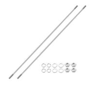 QUARKZMAN 2pz Perni Filettati Doppi M6x350mm Barre Filettate Doppie