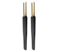 QUARKZMAN 2pz Pinzette Precisione Esd-13 Tipo Oblato 122mm Antistatiche Non Magnetiche Acciaio Inossidabile Professionali per Sostituire Parti Precisione Tecnologia Elettronica Industriale