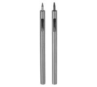 QUARKZMAN 2pz Punzoni Pelle, Set di Punzoni Rotondi Cavi da 1mm/0.8mm in Acciaio Legato, Cinture, Cinturini Orologi, Carta, Plastica, Lavorazione Della Pelle