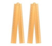 QUARKZMAN 2pz Righello Pieghevole 30cm Metrico in Lega di Alluminio Goniometro Righello Angolare Pieghevole Strumento Misurazione con Riga Angolare per Architetti, Autunno Arancione Oro