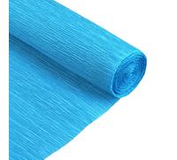 QUARKZMAN 2pz Rotolo di Carta Crespa 210cm Lunghezza 50cm Larghezza per Cerimonia Nozze Varie Grandi Feste Decorazione, Lago Blu