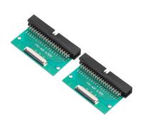 QUARKZMAN 2pz Scheda Connettore Ffc Fpc 40 Pin 0.5mm Dc3 Maschio Pin Header | Strip, Adattatore Scheda Convertitore Pcb, Socket 2.54mm, Doppia File Angolo Retto, Tv Lcd/Fotocamere Digitali