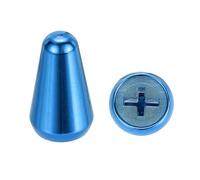 QUARKZMAN 2Pz ST Guitar 3/5 Way Pickup Switch Tip Cross Hole ID 0.19 x 0.15" Metal Toggle Switch Knobs Cap for Electric Guitar Replacement Parts, Blue