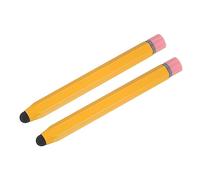 QUARKZMAN 2pz Stilo Penne per Touch Schermi Esagono Crayon Stilo Penna Universale Capacitivo Stilo per Tutti Touch Schermo Dispositivi, Giallo