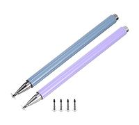 QUARKZMAN 2pz Stilo Penne per Touch Schermos magnetici 4 Fine Punta Disco Universale Capacitivo Penna Sfera Sensibilità per Tutto Capacitivo Touch Schermo, Viola/Blu