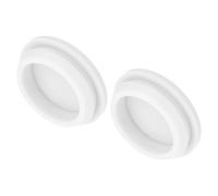 QUARKZMAN 2pz Tappi in Silicone per Foro Chiusura Scatto, 30mm/1,2" Dia Montaggio Larghezza Scanalatura Stretta 2,5mm Pannello Copertura Guarnizione Rotonda per Passacavi Tappi Tenuta Bianco