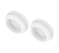 QUARKZMAN 2pz Tappi in Silicone per Foro Chiusura Scatto, 32,6mm/1,3" Dia Montaggio Larghezza Scanalatura Stretta 5mm Pannello Copertura Guarnizione Rotonda per Passacavi Tappi Tenuta Bianco