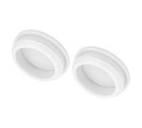 QUARKZMAN 2pz Tappi in Silicone per Foro Chiusura Scatto, 36,6mm/1,4" Dia Montaggio Larghezza Scanalatura Stretta 5mm Pannello Copertura Guarnizione Rotonda per Passacavi Tappi Tenuta Bianco