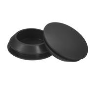 QUARKZMAN 2Pz Tappi in Silicone, Tappi in Gomma in Silicone Tappo Fori 40mm, Tappi Copriforo per Tubi Metallici, Tappo in Gomma da Laboratorio Mobili, Nero