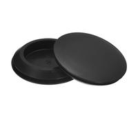 QUARKZMAN 2Pz Tappi in Silicone, Tappi in Gomma in Silicone Tappo Fori 50mm, Tappi Copriforo per Tubi Metallici, Tappo in Gomma da Laboratorio Mobili, Nero