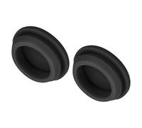 QUARKZMAN 2pz Tappo in Silicone per Fori, Montaggio Dia 26mm/1" Larghezza Scanalatura Stretta 2.5mm Tappi Copriforo Pannello Rotondo a Filo Gomma Impermeabili per Laboratorio, Nero