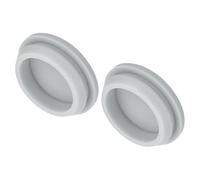 QUARKZMAN 2pz Tappo in Silicone per Fori, Montaggio Dia 30mm/1.2" Larghezza Scanalatura Stretta 2.5mm Tappi Copriforo Pannello Rotondo a Filo Gomma Impermeabili per Laboratorio, Grigio