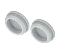 QUARKZMAN 2pz Tappo in Silicone per Fori, Montaggio Dia 32.6mm/1.3" Larghezza Scanalatura Stretta 5mm Tappi Copriforo Pannello Rotondo a Filo Gomma Impermeabili per Laboratorio, Grigio